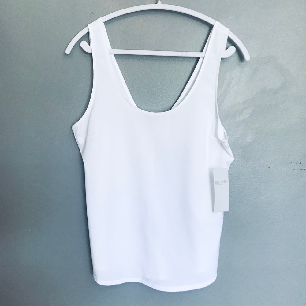 NWT Zella All Day white tank top